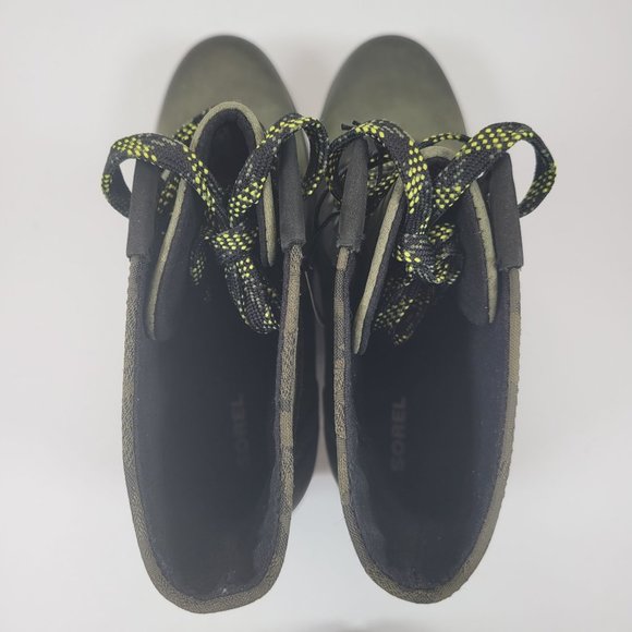 Sorel Lexie Wedge Women's Hiker Green Boots US Size 10 NWT - Picture 10 of 13